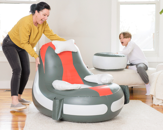 Inflatable Chair For Kids With Free Air Pump and Repair Kit- Perfect for Kids Aged 4-10